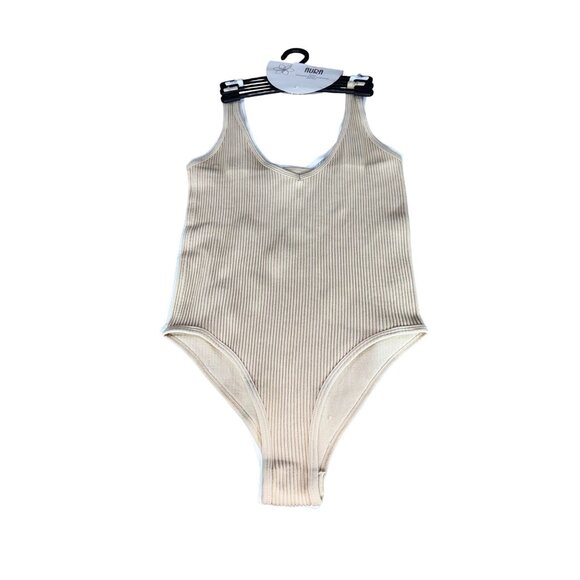 Aura 2 Pack Seamless Ribbed Bodysuits XS/S Nylon Spandex - Picture 1 of 12